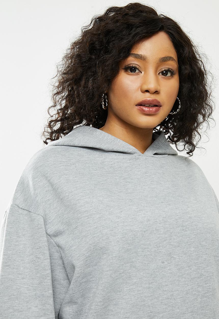 Blake - Hoodie dress - grey melange