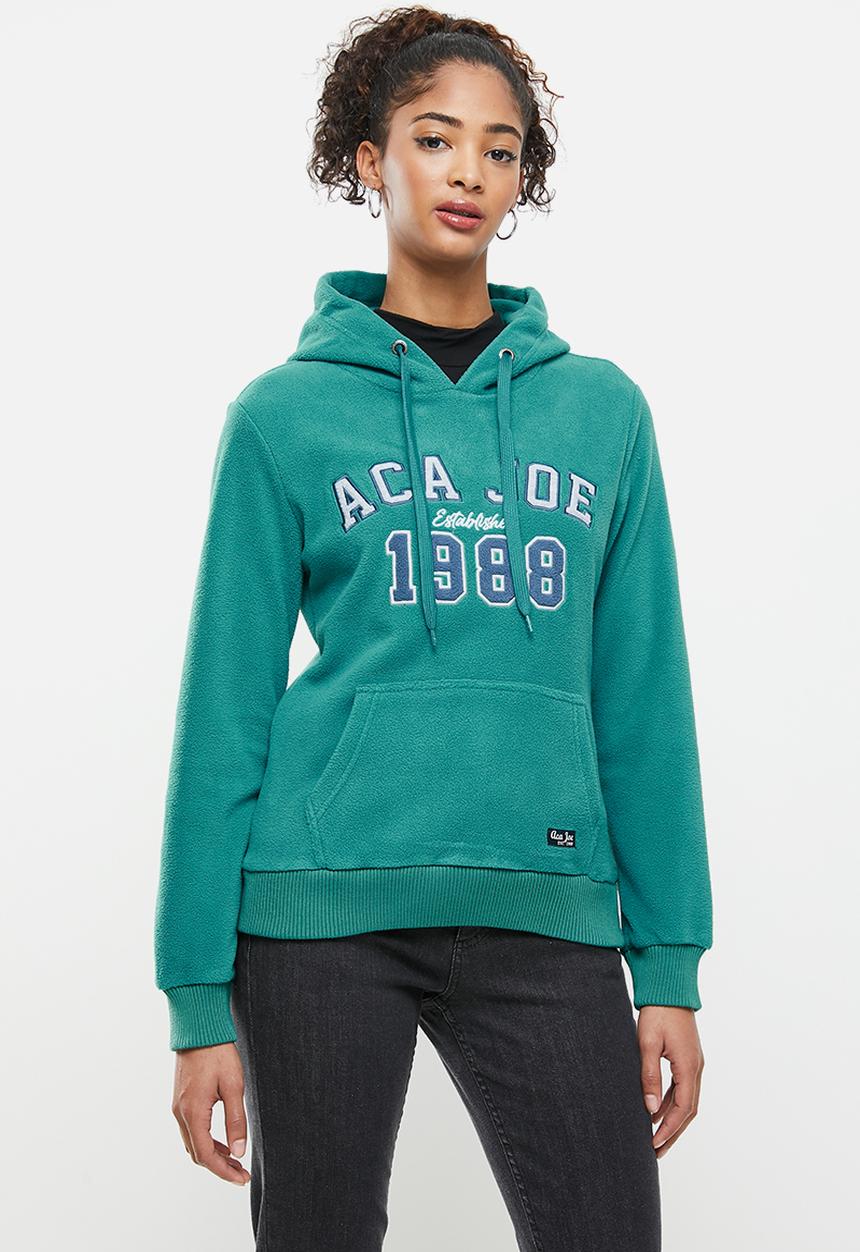 Aca Joe - Aca joe polar fleece pullover hoodie - green