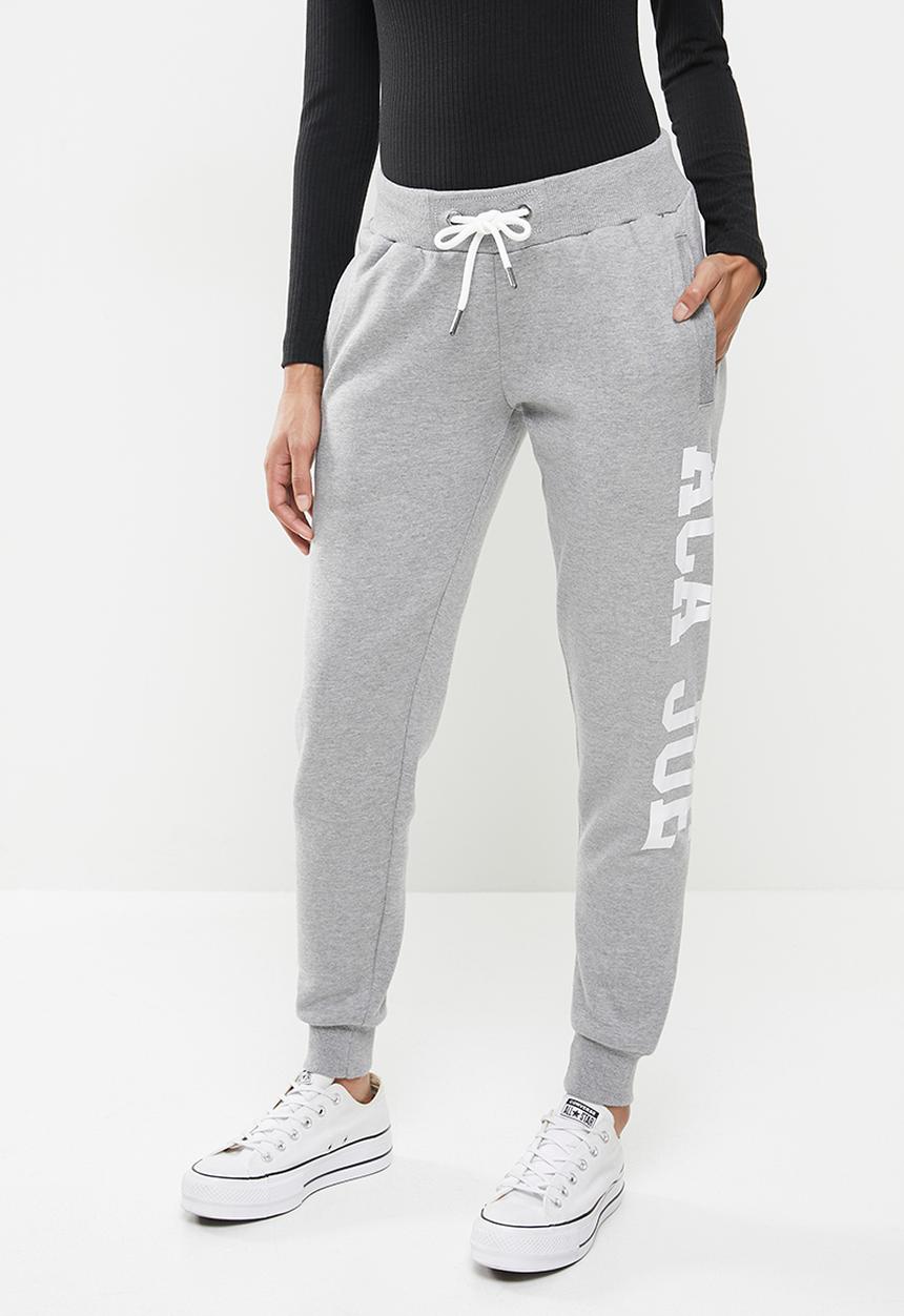 Aca Joe - Logo joggers - grey melange