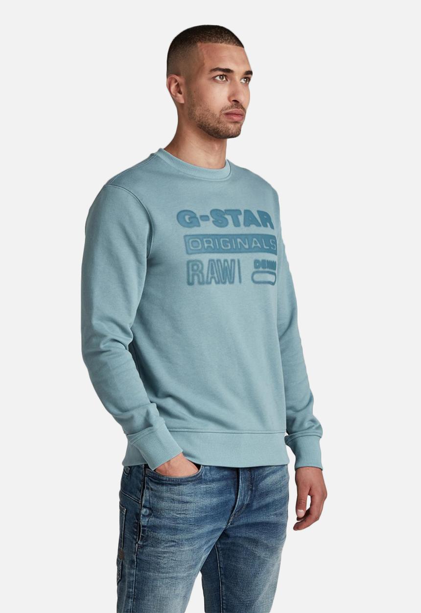 G-STAR - Originals logo sw - light bright nickel