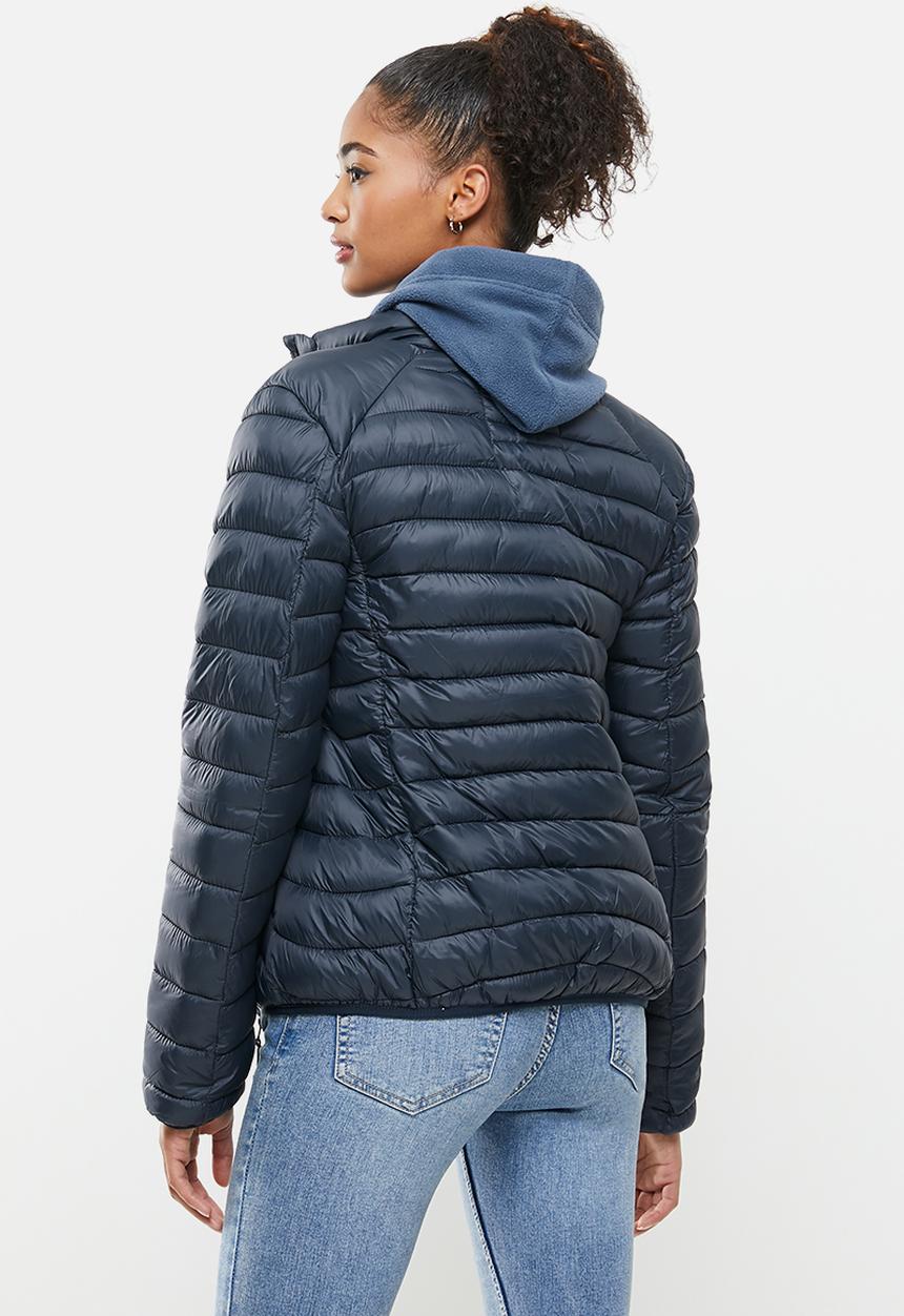 Aca Joe - Zip thru puffer jacket - navy