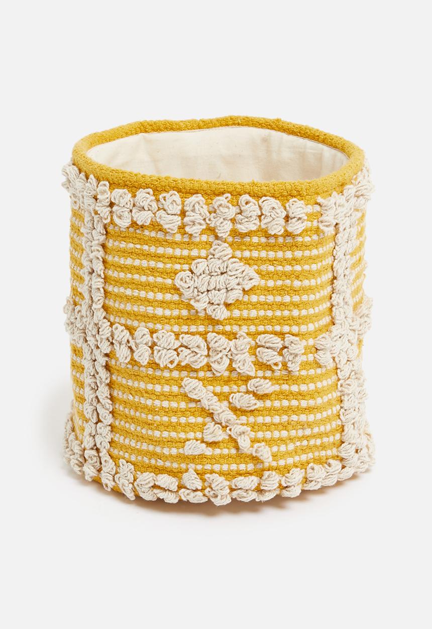 Sixth Floor - Sonny woven basket - yellow