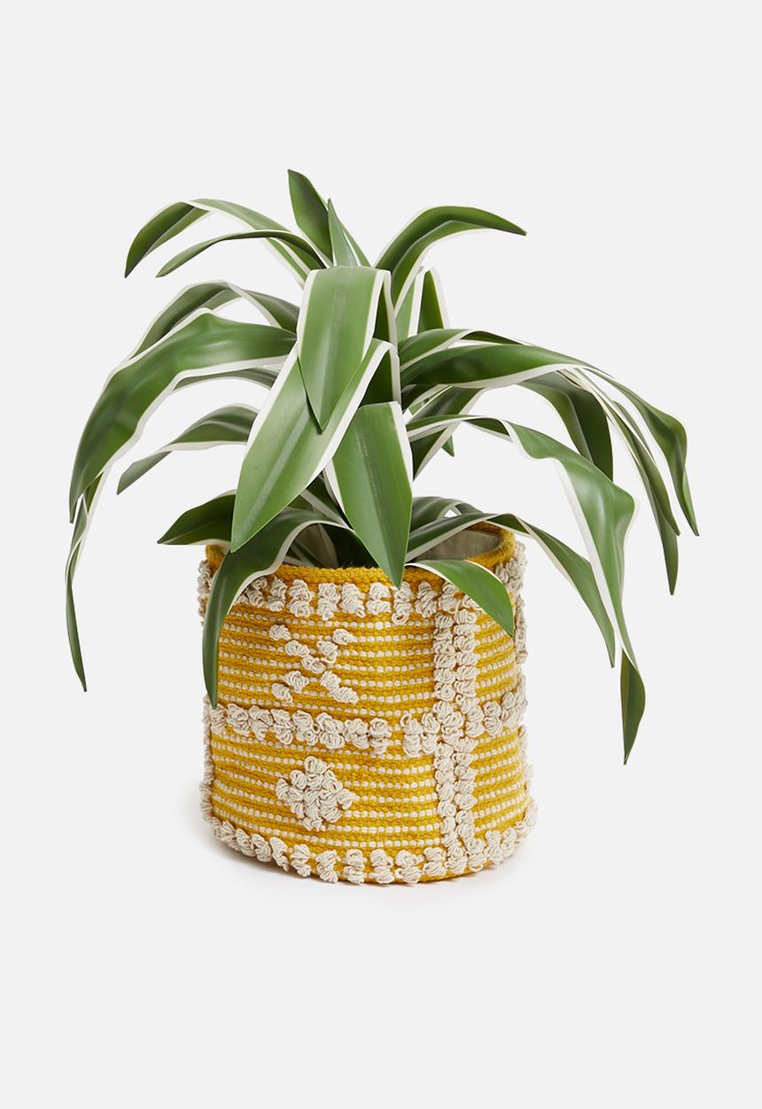 Sixth Floor - Sonny woven basket - yellow