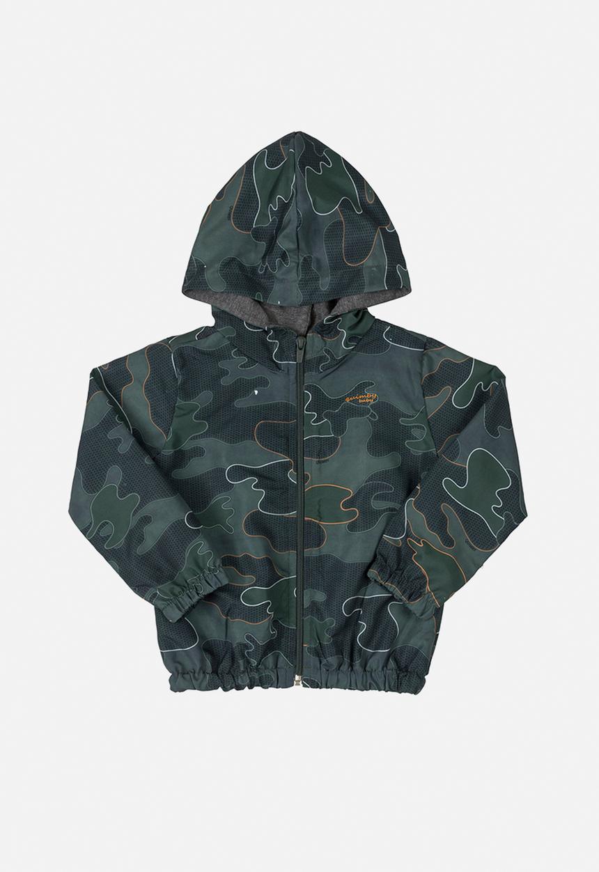 Quimby - Baby boys woven windbreaker jacket - dark green