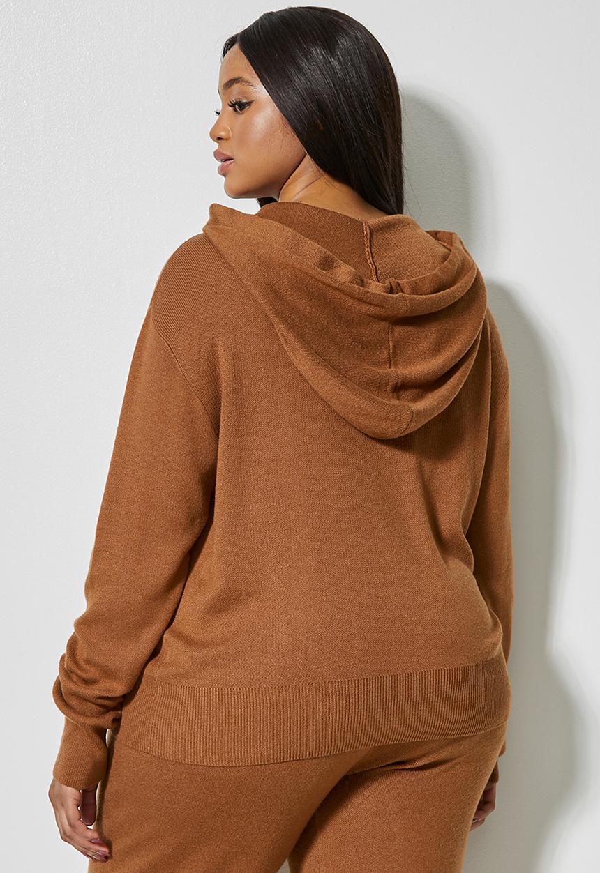 Superbalist - Knitwear hoodie - tobacco