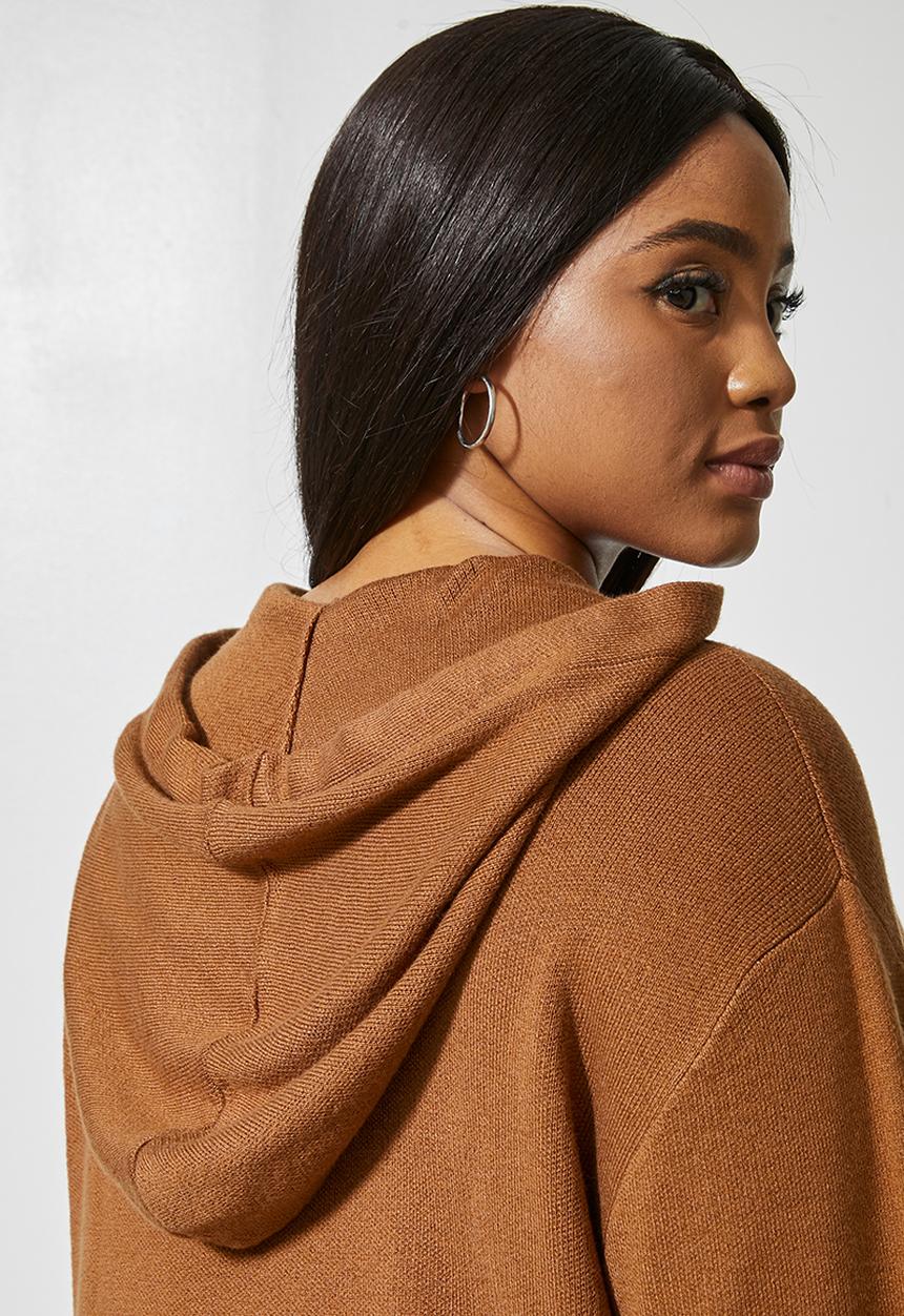 Superbalist - Knitwear hoodie - tobacco