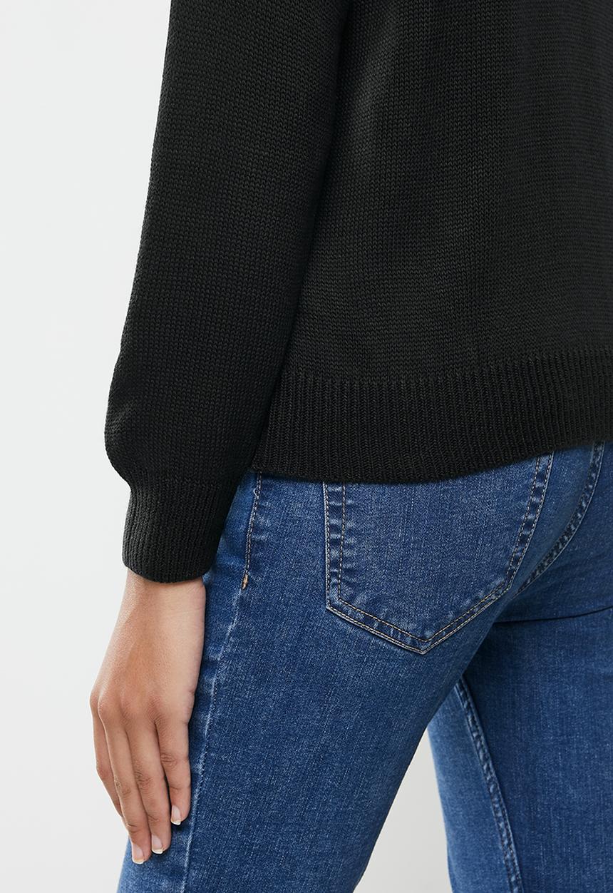 Me&B - Colourblock jumper - black & white