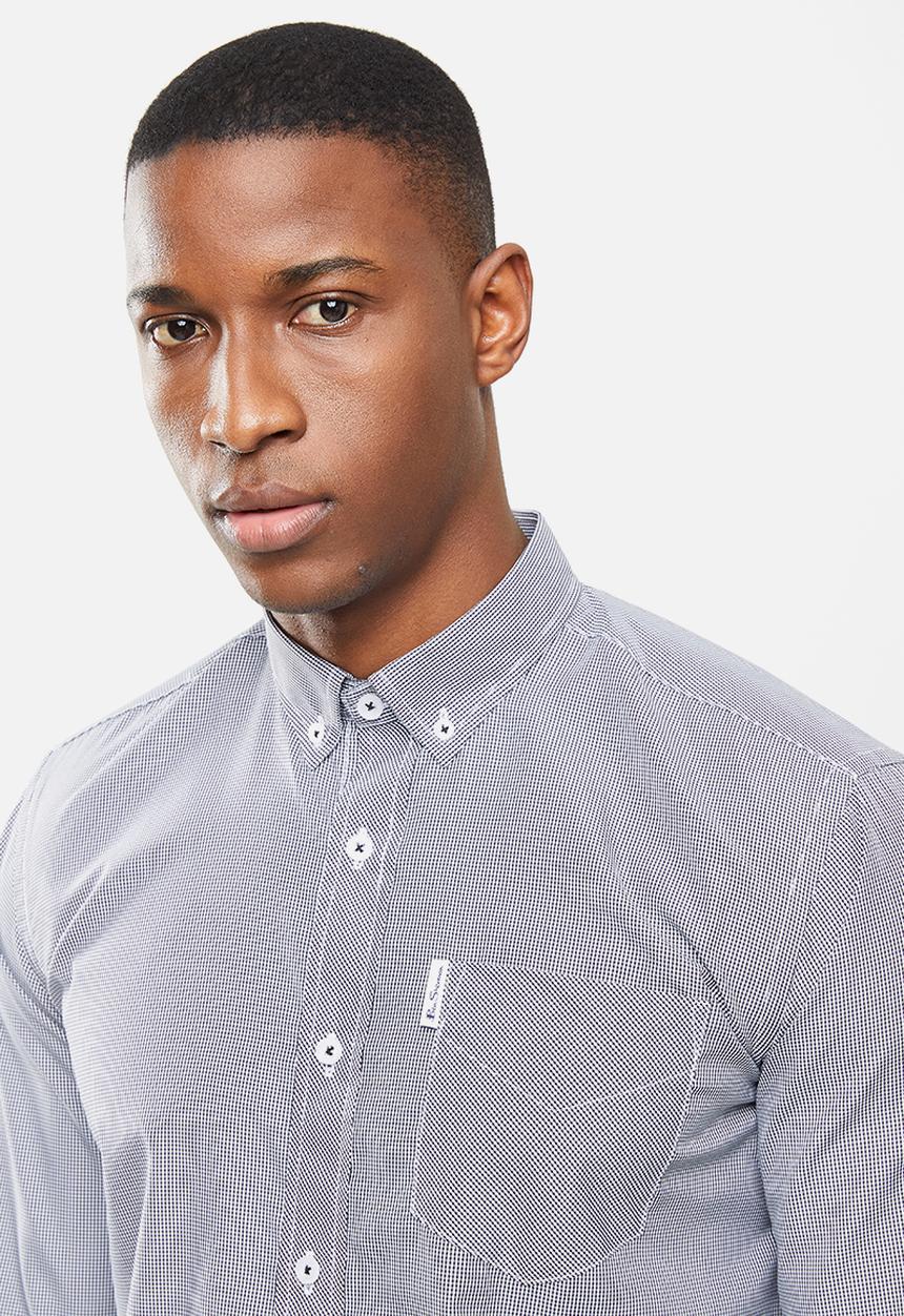 Ben Sherman - Small ging shirt - black