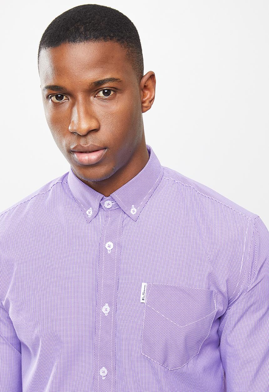 Ben Sherman - Small ging shirt - purple