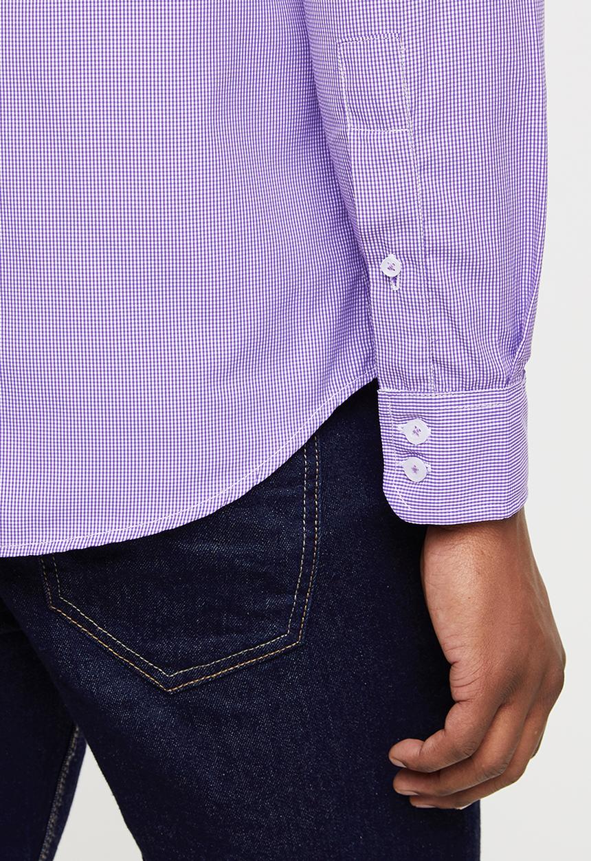 Ben Sherman - Small ging shirt - purple
