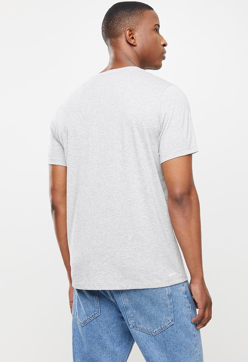 New Balance  - Tenacity heather tech short sleeve print - grey 