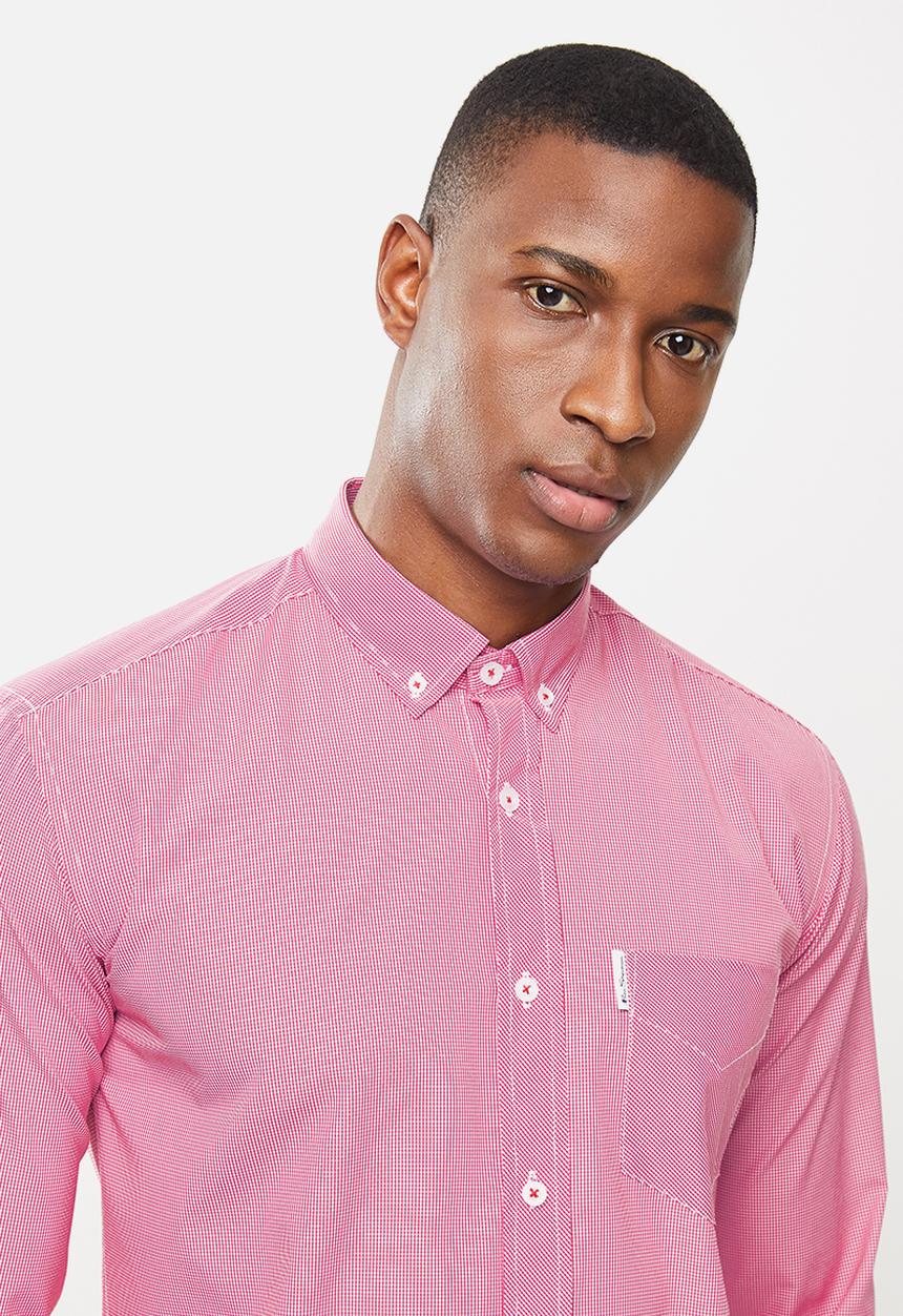 Ben Sherman - Small ging shirt - red