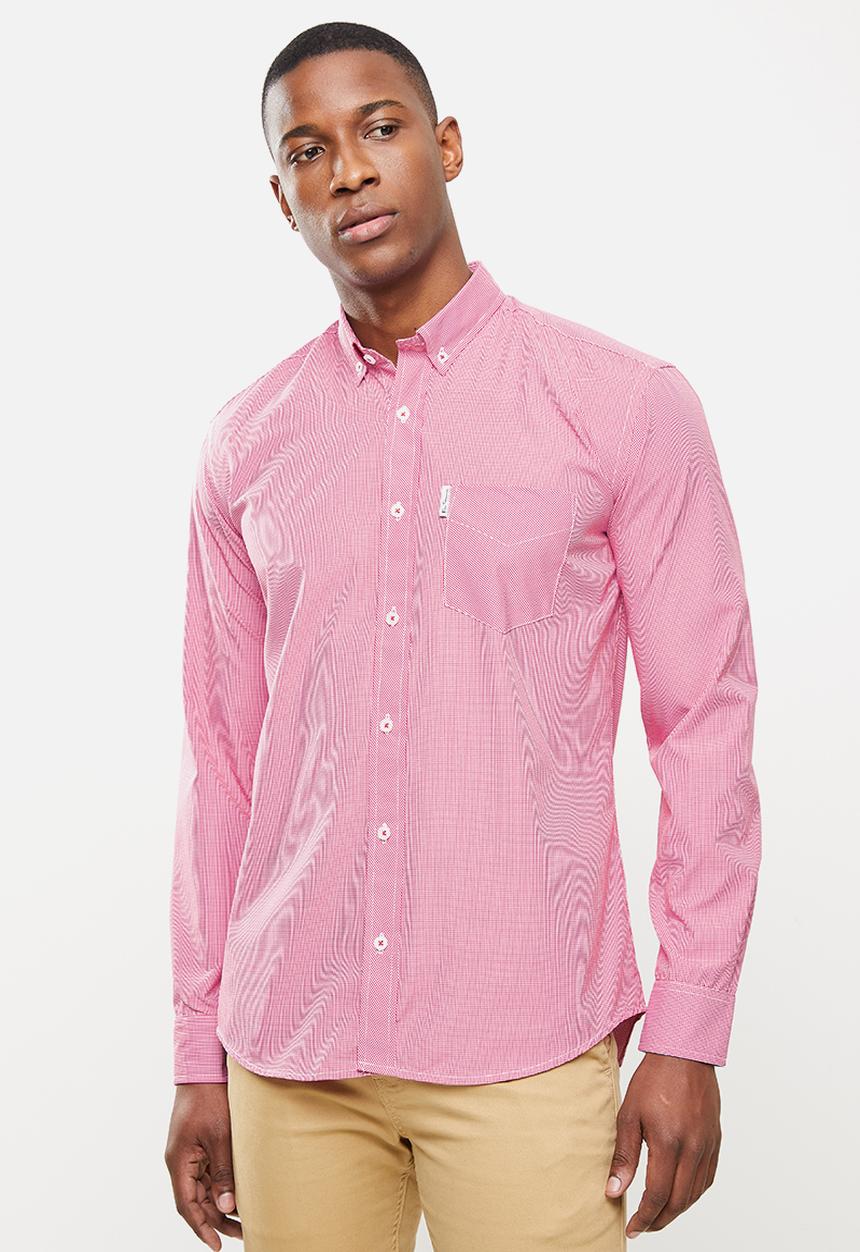 Ben Sherman - Small ging shirt - red