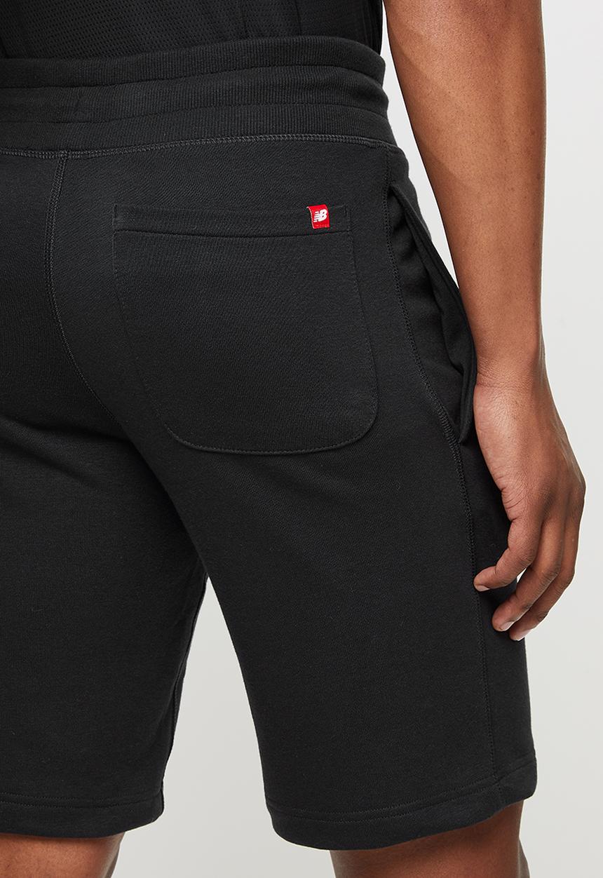 New Balance  - New Balance  essentials stacked logo short - black