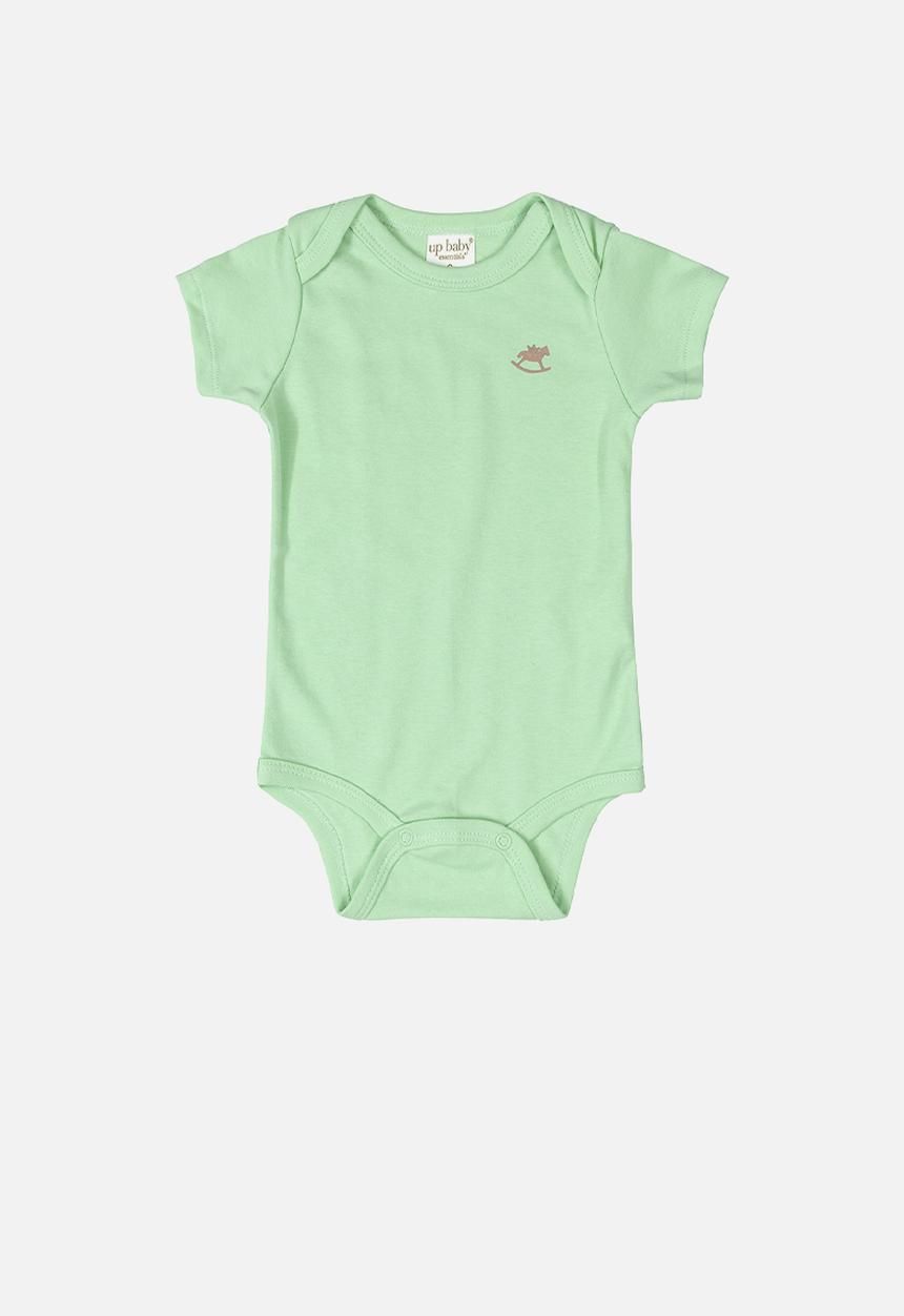 UP Baby - Baby cotton bodysuit - light green