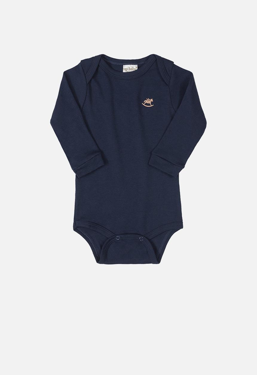 UP Baby - Baby boys long sleeve babygrow - navy