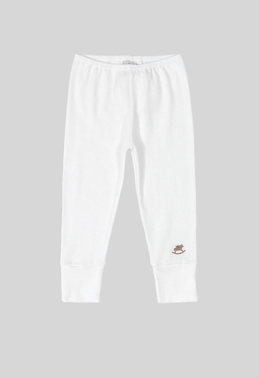 UP Baby - Soft jersey cotton pants - white