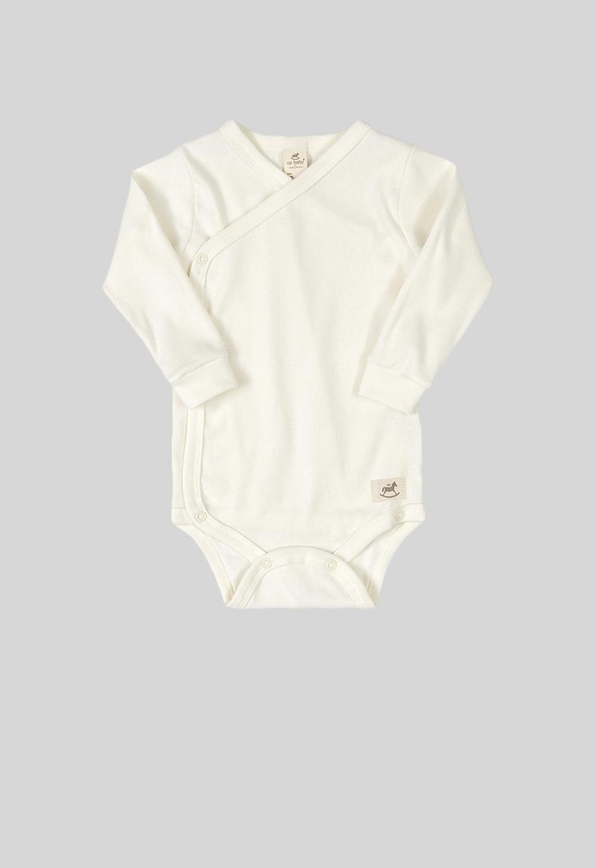 UP Baby - Baby ribbed bodysuit - off white