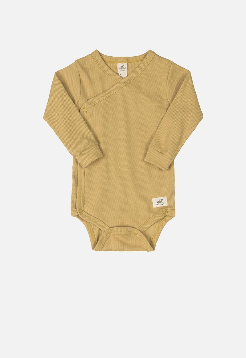 UP Baby - Baby ribbed bodysuit - brown