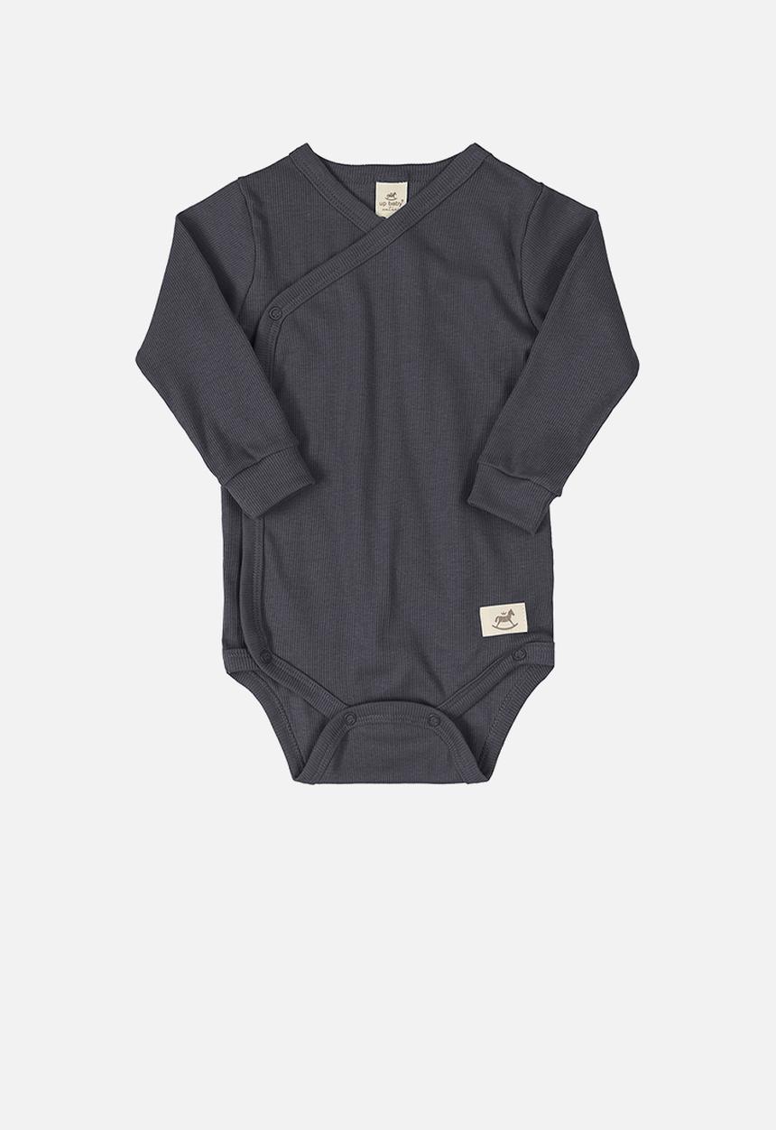 UP Baby - Baby boys ribbed bodysuit - dark grey