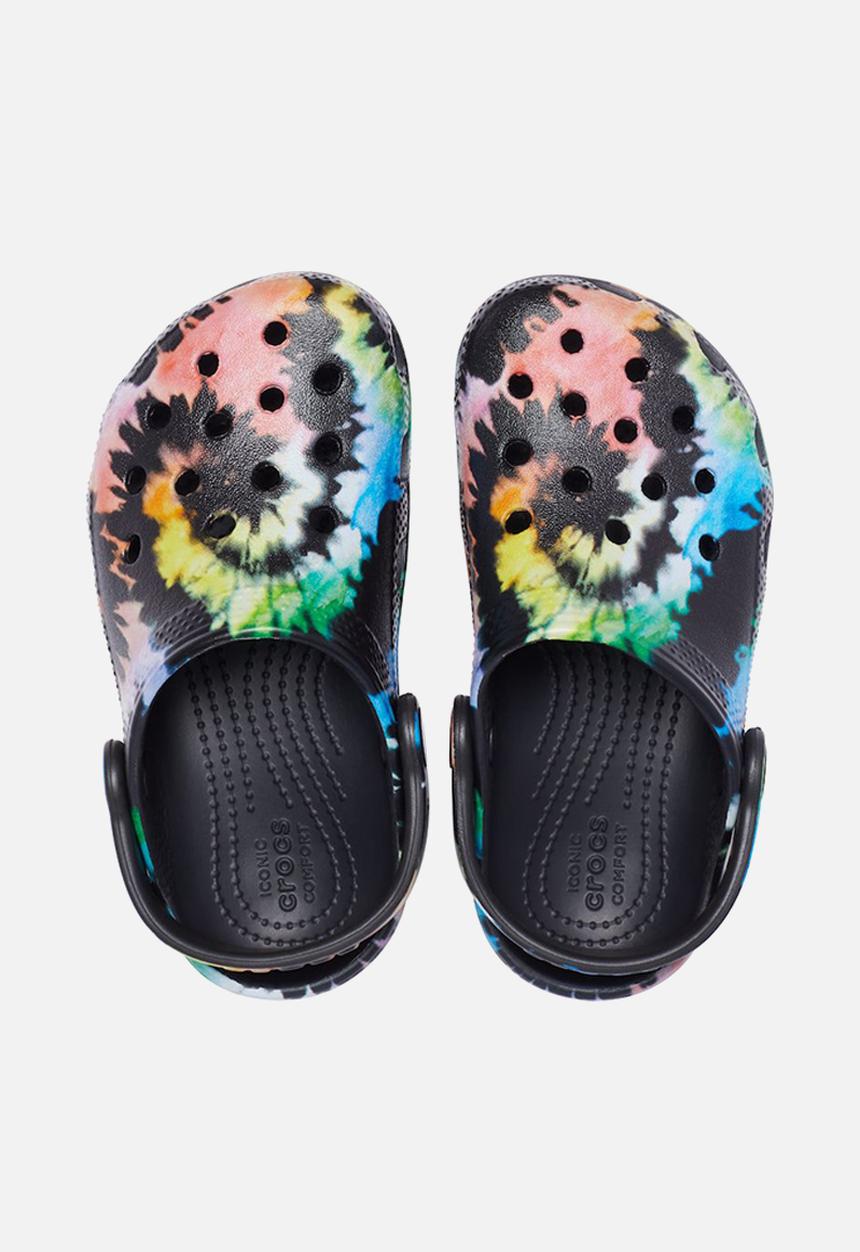 Crocs - Classic tie dye graphic clog k - black