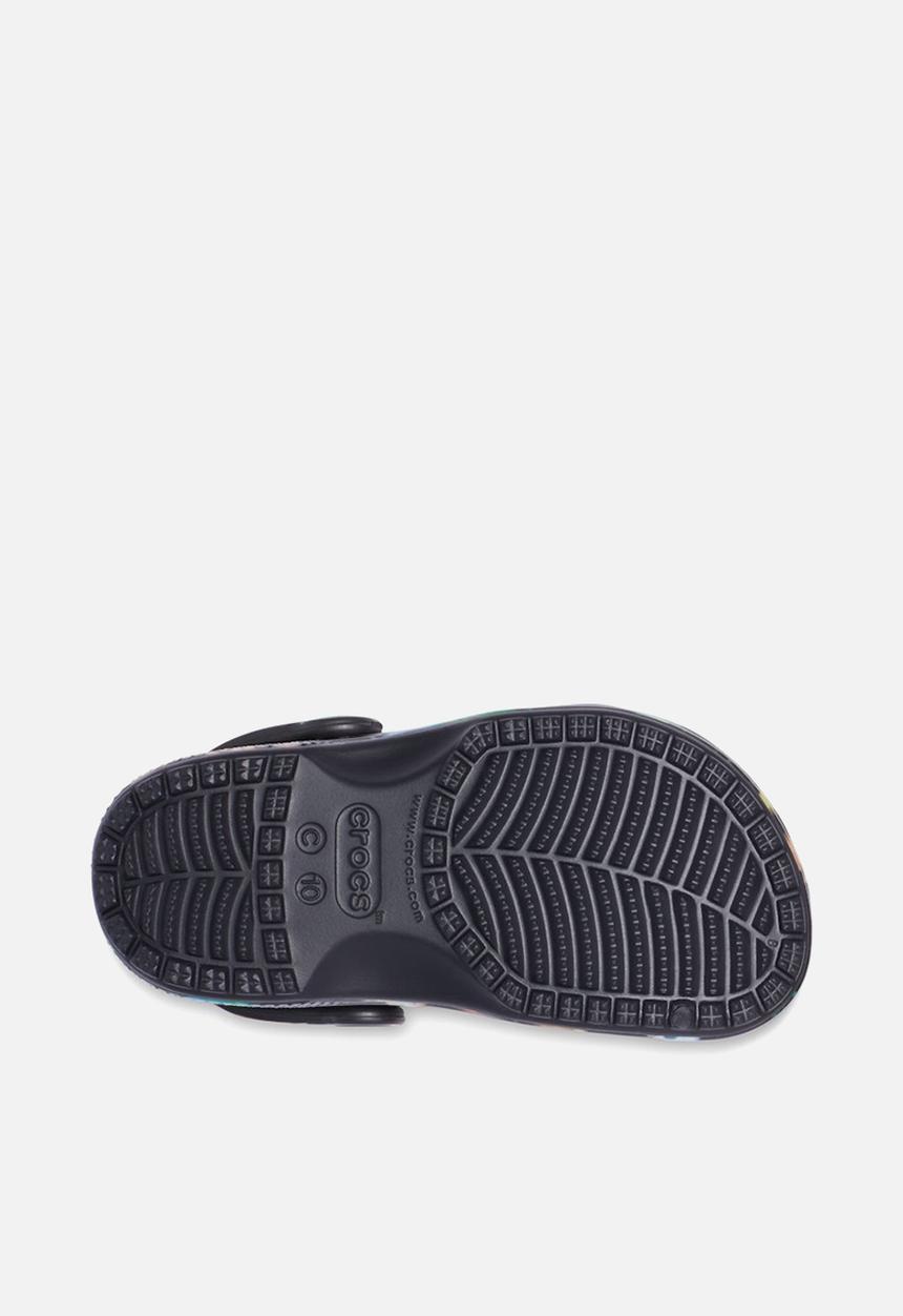 Crocs - Classic tie dye graphic clog k - black