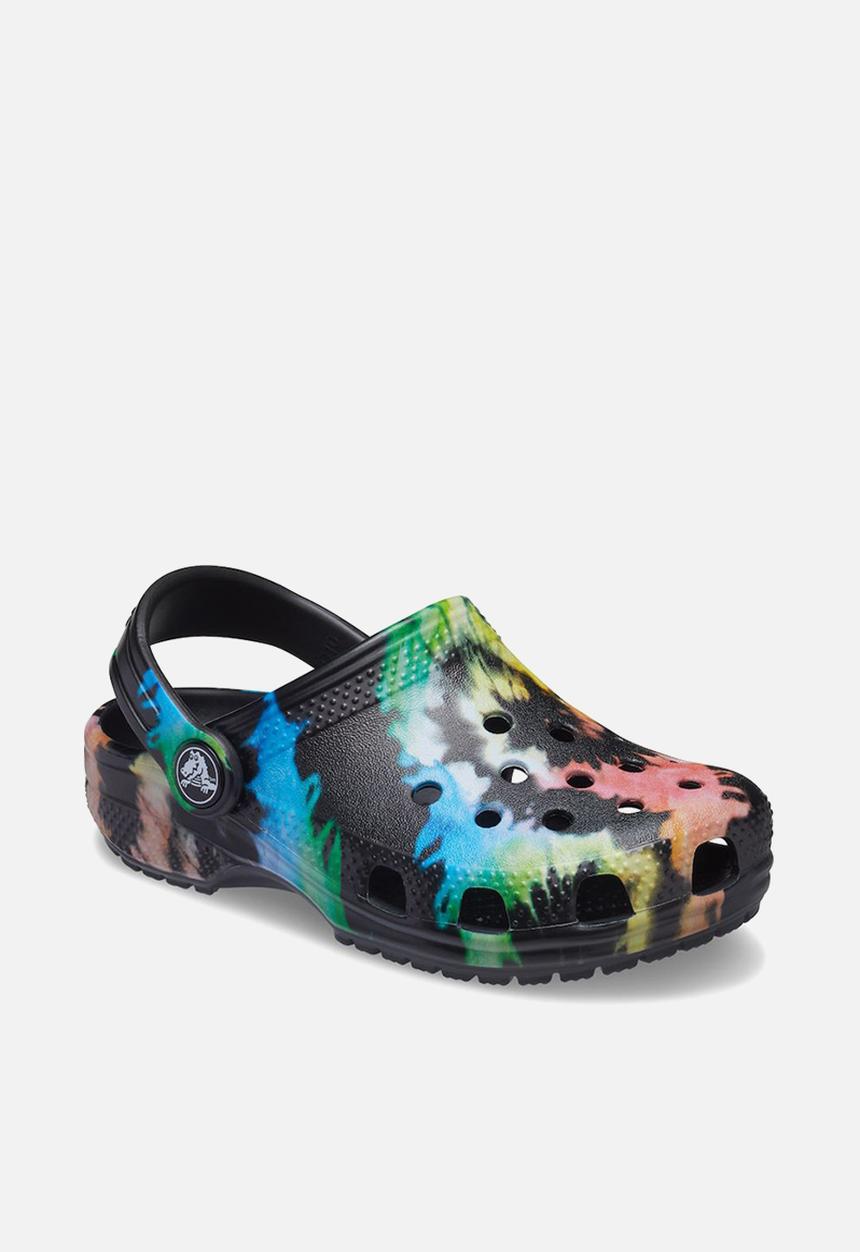 Crocs - Classic tie dye graphic clog k - black