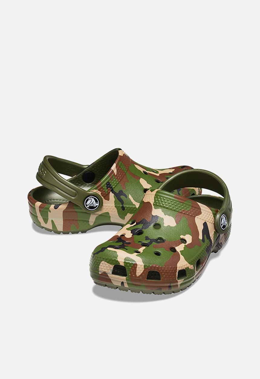 Crocs - Classic printed clog k - army green/multi