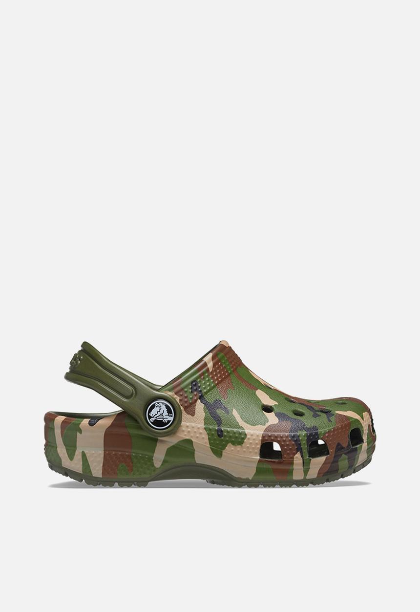 Crocs - Classic printed clog k - army green/multi