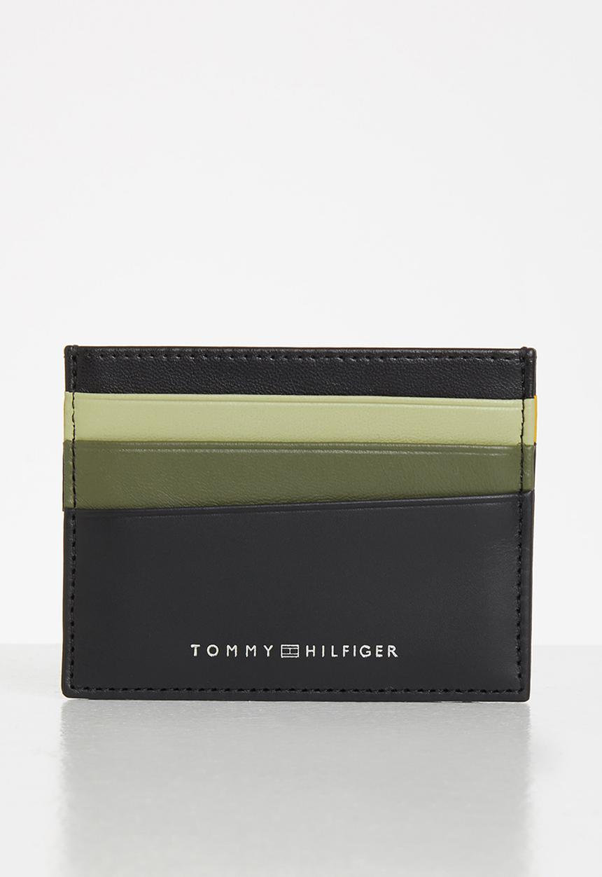 Tommy Hilfiger - Seasonal credit card holder leather - black
