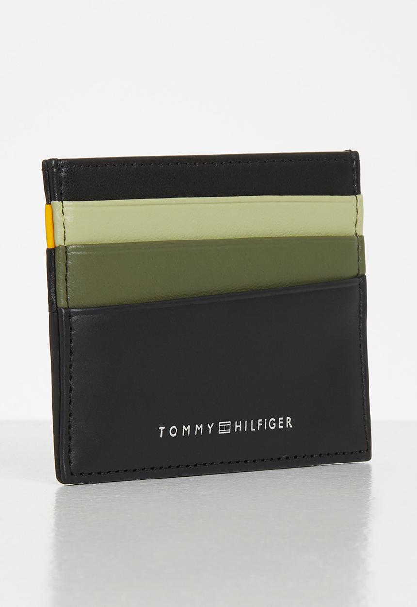 Tommy Hilfiger - Seasonal credit card holder leather - black