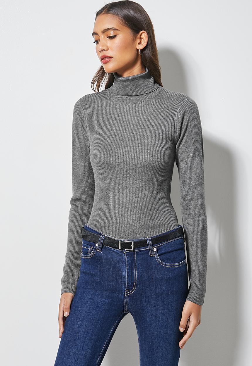 Superbalist - Turtle neck - charcoal 