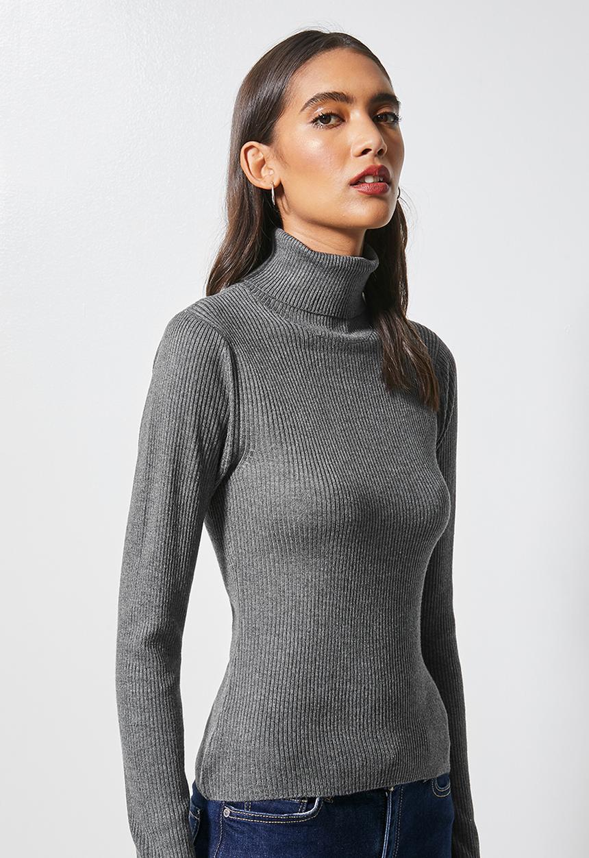 Superbalist - Turtle neck - charcoal 