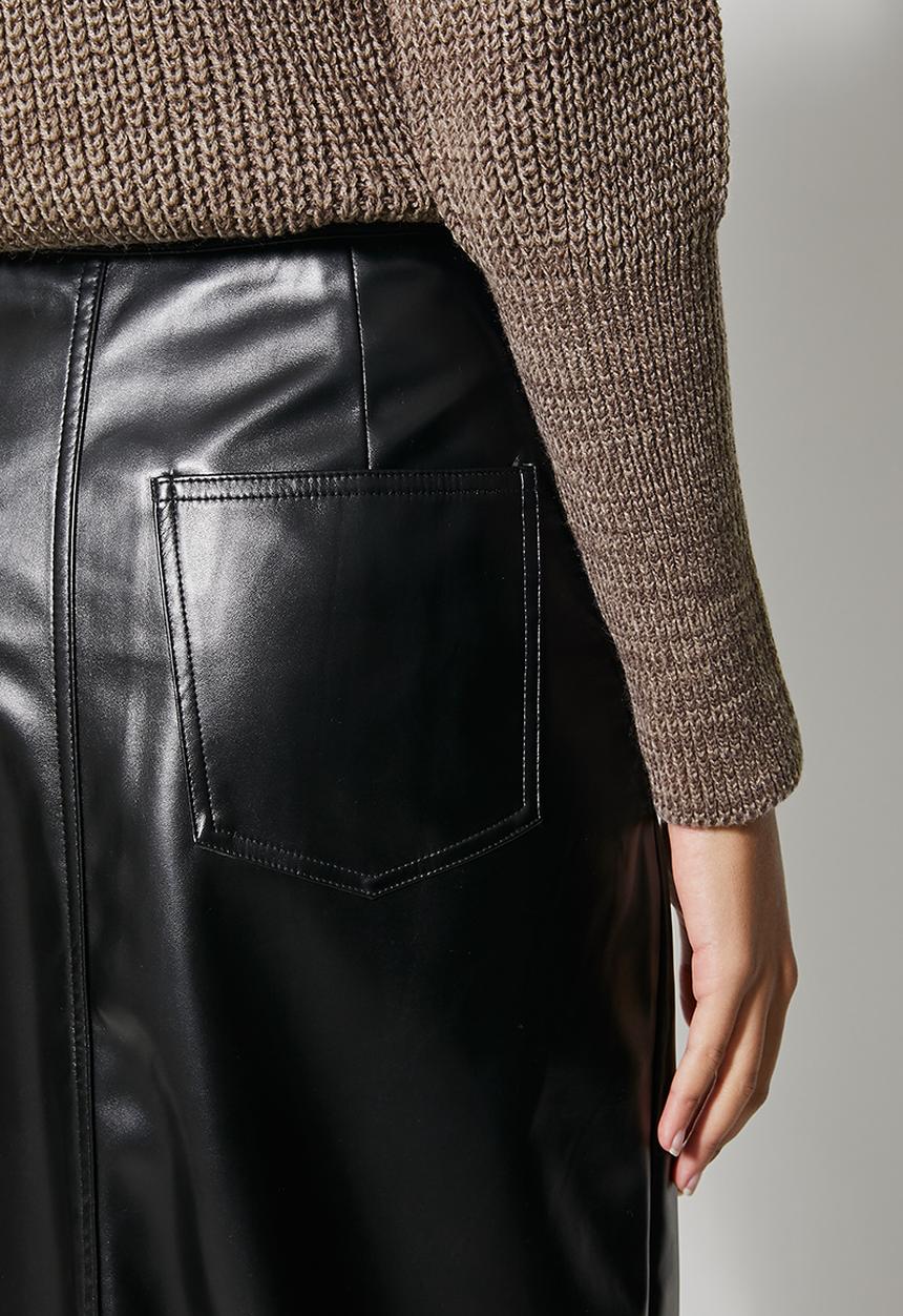 Superbalist - Pu pencil skirt - black