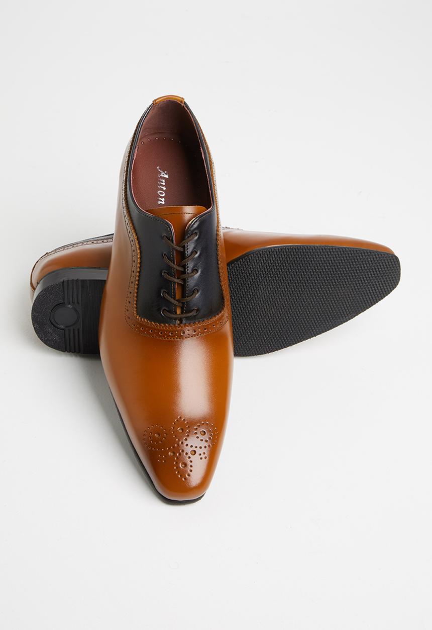 Anton Fabi - Silvano pu - brown & dark navy 