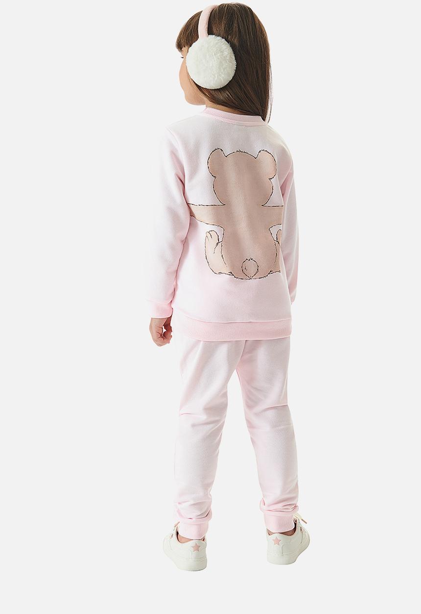 UP Baby - Girls sweat top & sweatpants set - light pink