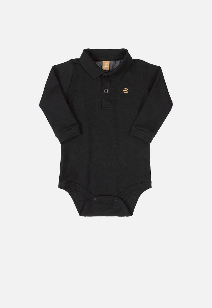 UP Baby - Baby boys golfer bodysuit - black
