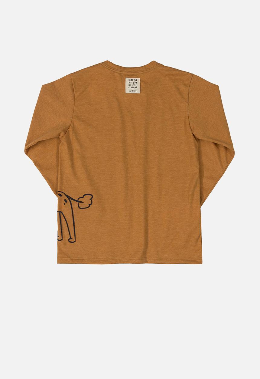 UP Baby - Boys graphic tee  - brown