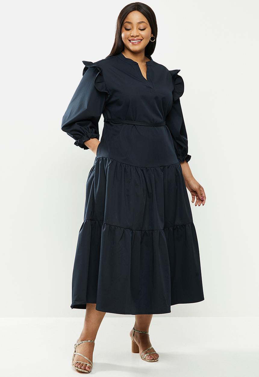 AMANDA LAIRD CHERRY - Plus mlalazi dress - navy