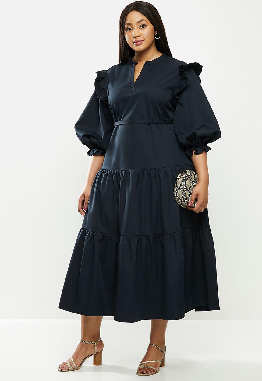 AMANDA LAIRD CHERRY - Plus mlalazi dress - navy