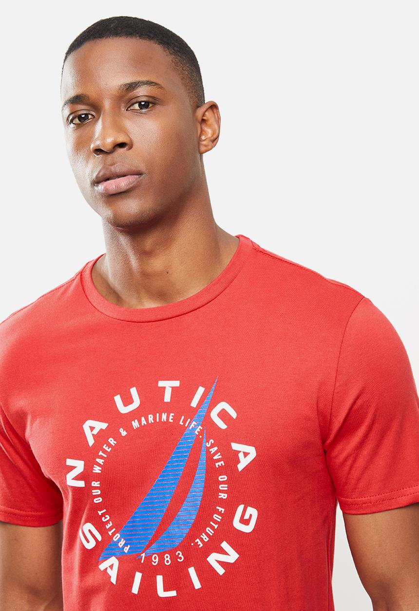Nautica - Jclass circle short sleeve tee - red