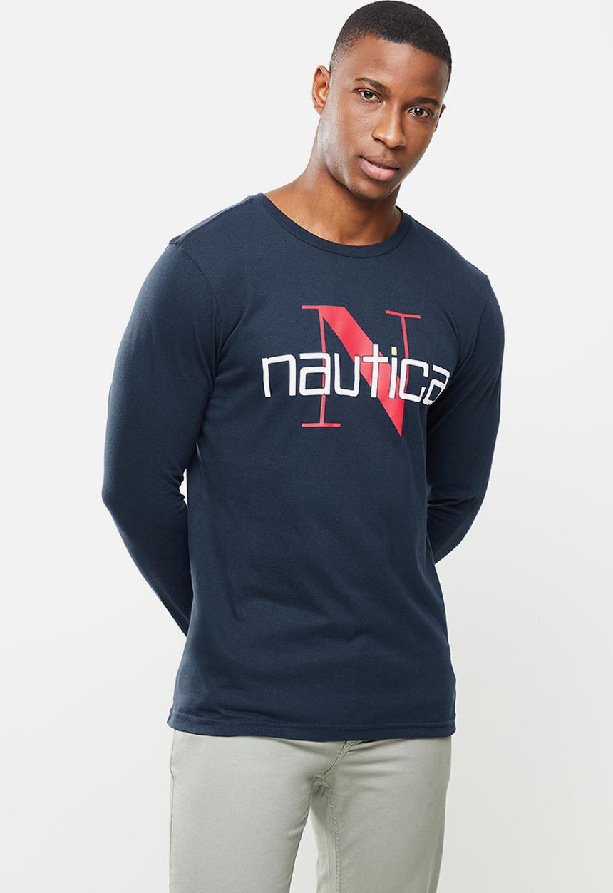 Nautica - Long sleeve nautica n tee - navy