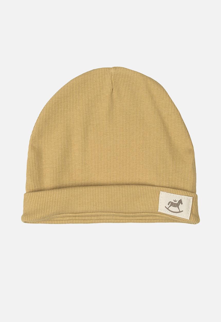 UP Baby - Baby ribbed beanie - turmeric