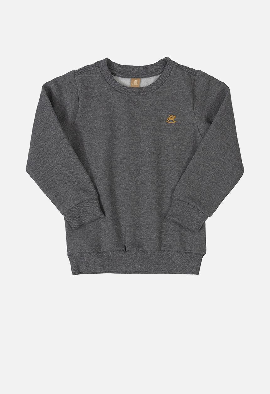 UP Baby - Boys single jersey sweatshirt - dark grey