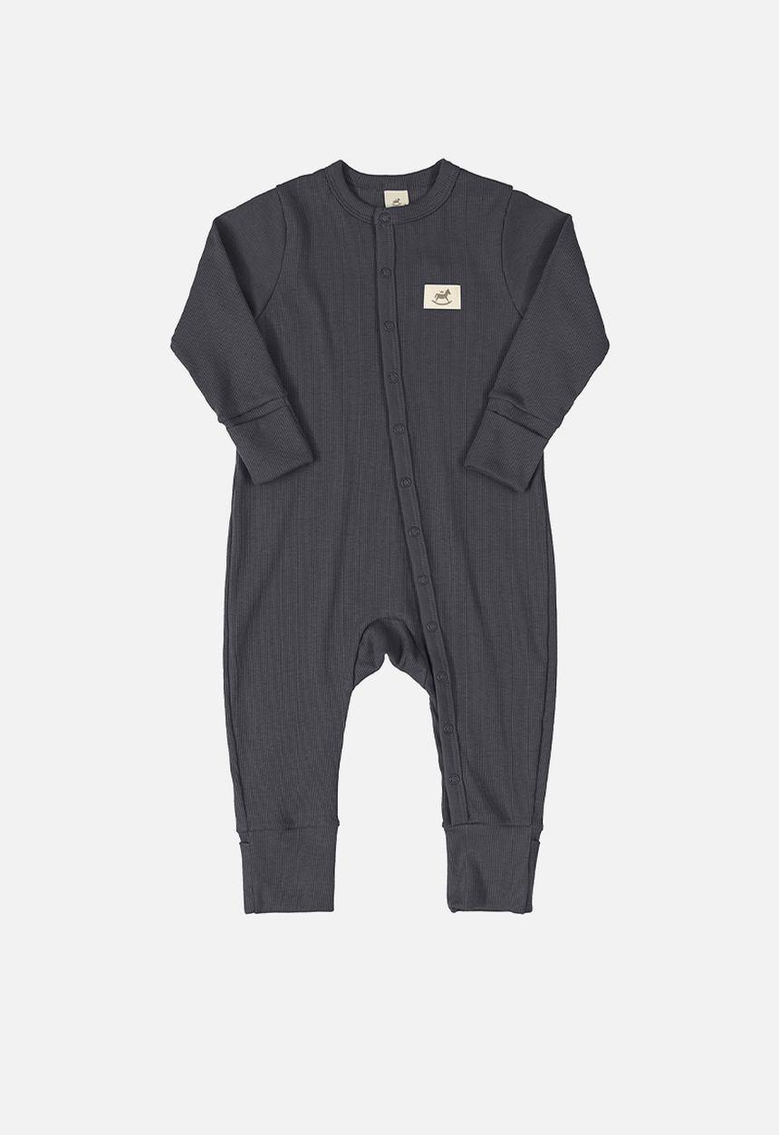 UP Baby - Baby boys ribbed romper - dark blue