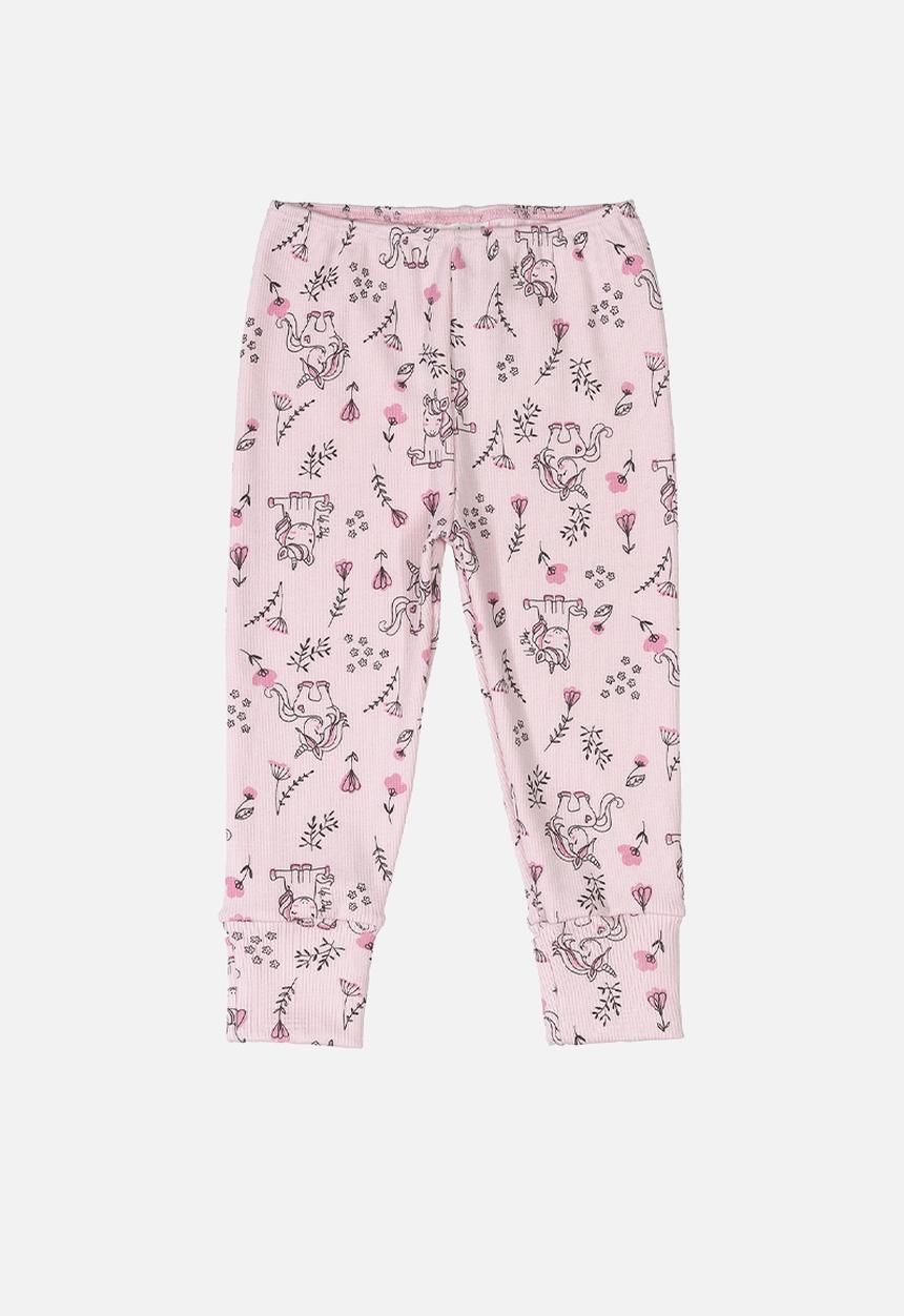 UP Baby - Girls bodysuit, printed pants & beanie set - white