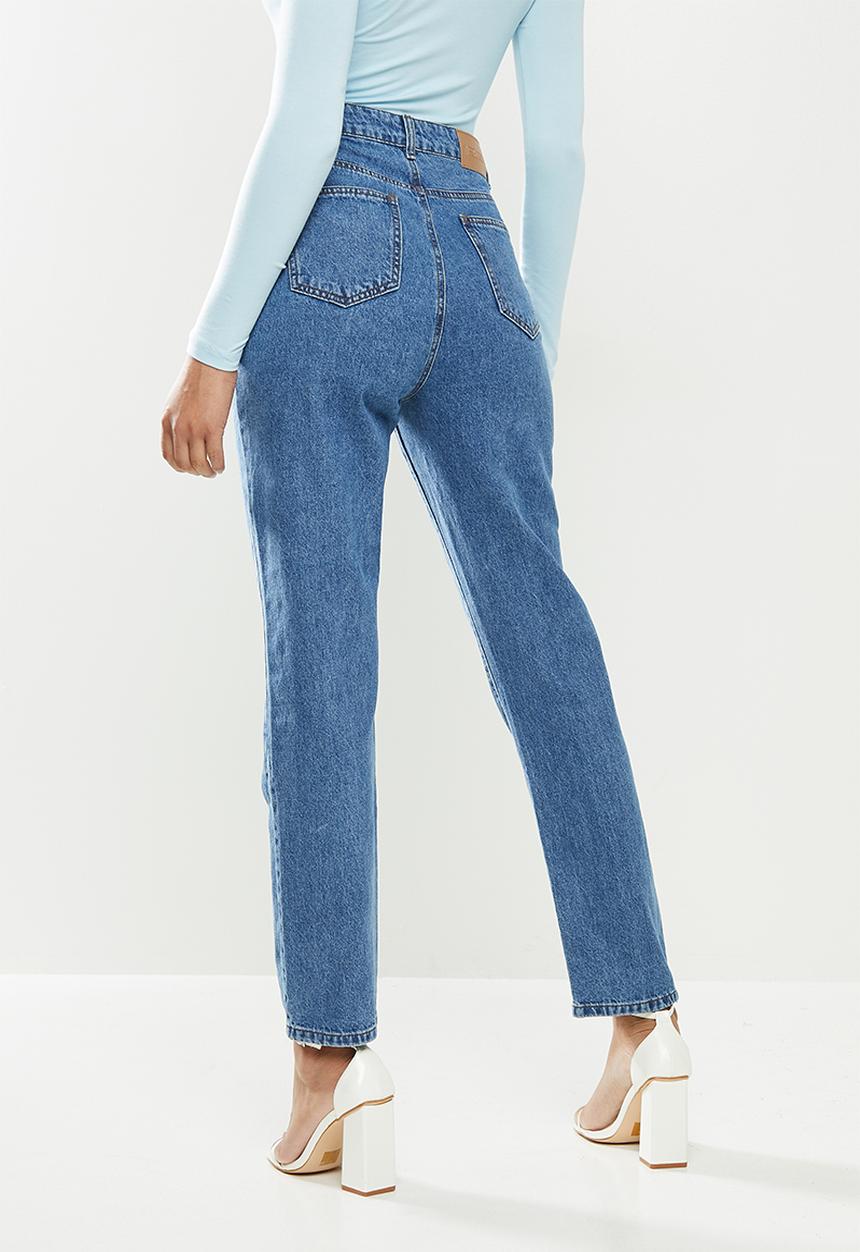 Missguided - Clean wrath jean co ord - blue