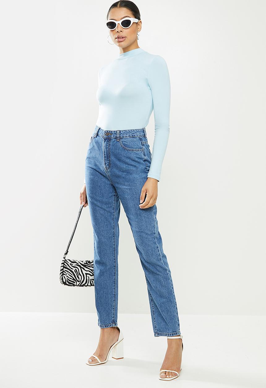 Missguided - Clean wrath jean co ord - blue