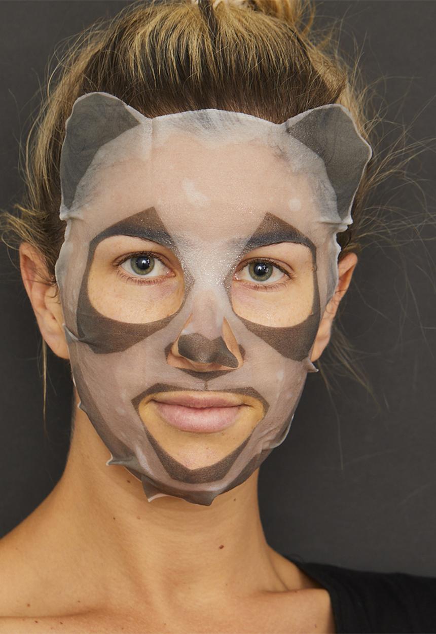 Skin Republic - Purifying Charcoal + Green Tea Panda Face Mask Sheet
