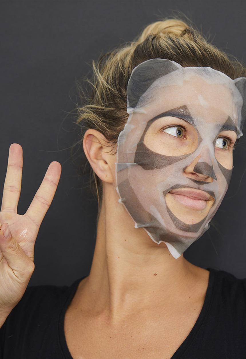 Skin Republic - Purifying Charcoal + Green Tea Panda Face Mask Sheet